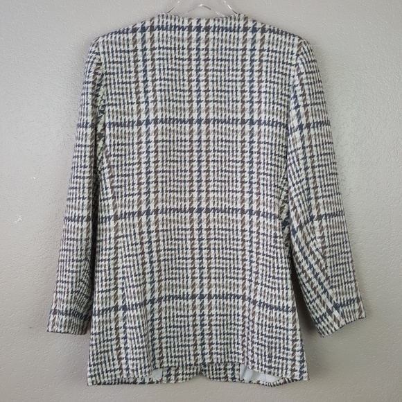Vintage Houndstooth Academia Style Blazer Jacket Shacket 10 - Picture 3 of 8